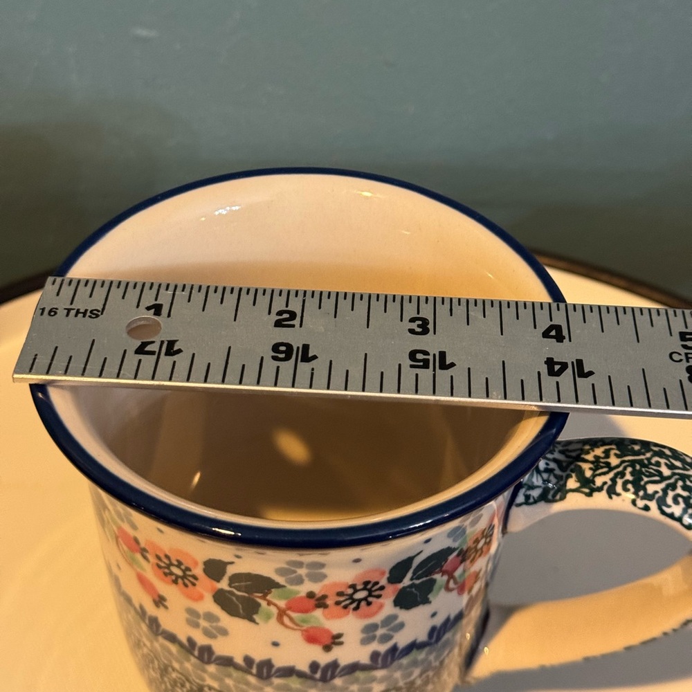 Polish Pottery Bistro Mug - 16 OZ - Cherry Blossom 🌸 - Picture 9 of 9